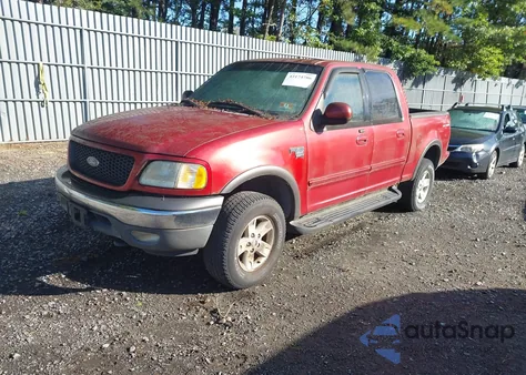 2002 Ford F-150 Lariat/Xlt из США, поврежденный, VIN 1FTRW08L82KB60106